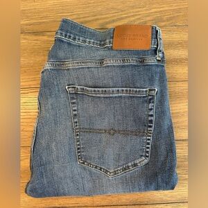 Lucky Brand‎ Dark Blue 410 Athletic Straight Denim Jeans Size 38x34